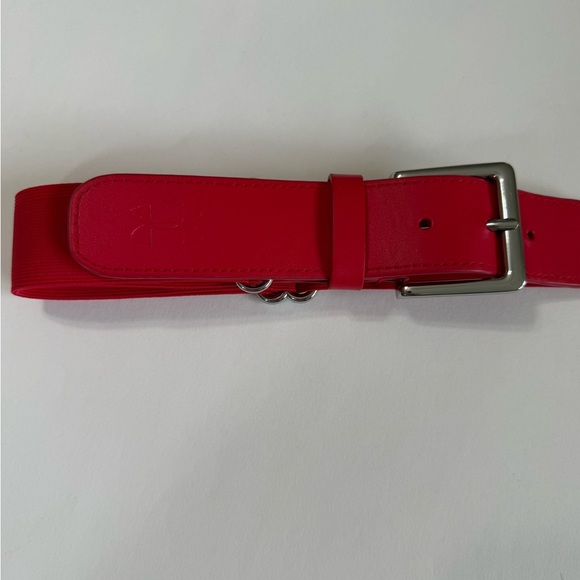 Unisex Under Armour red Leather and elastic baseball belt - Picture 8 of 8